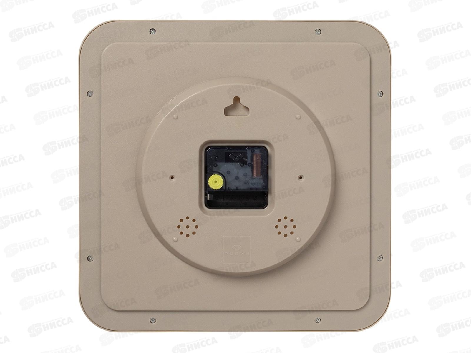 Часы настенные &quot21 Век&quot 7667-013 &quotТекстура дерево&quot, бежевый Рубин