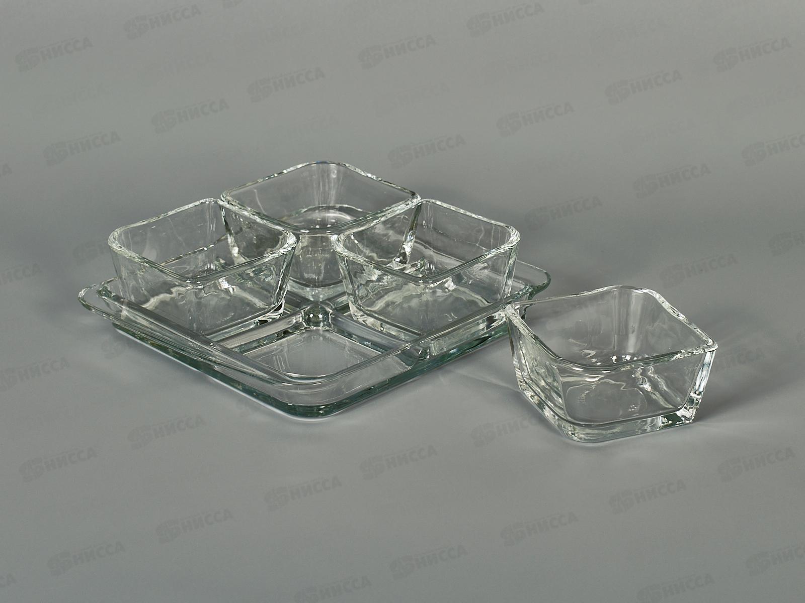 Менажница 4-х секционная Baroque PD1312GCL на подс в подарочной упаков