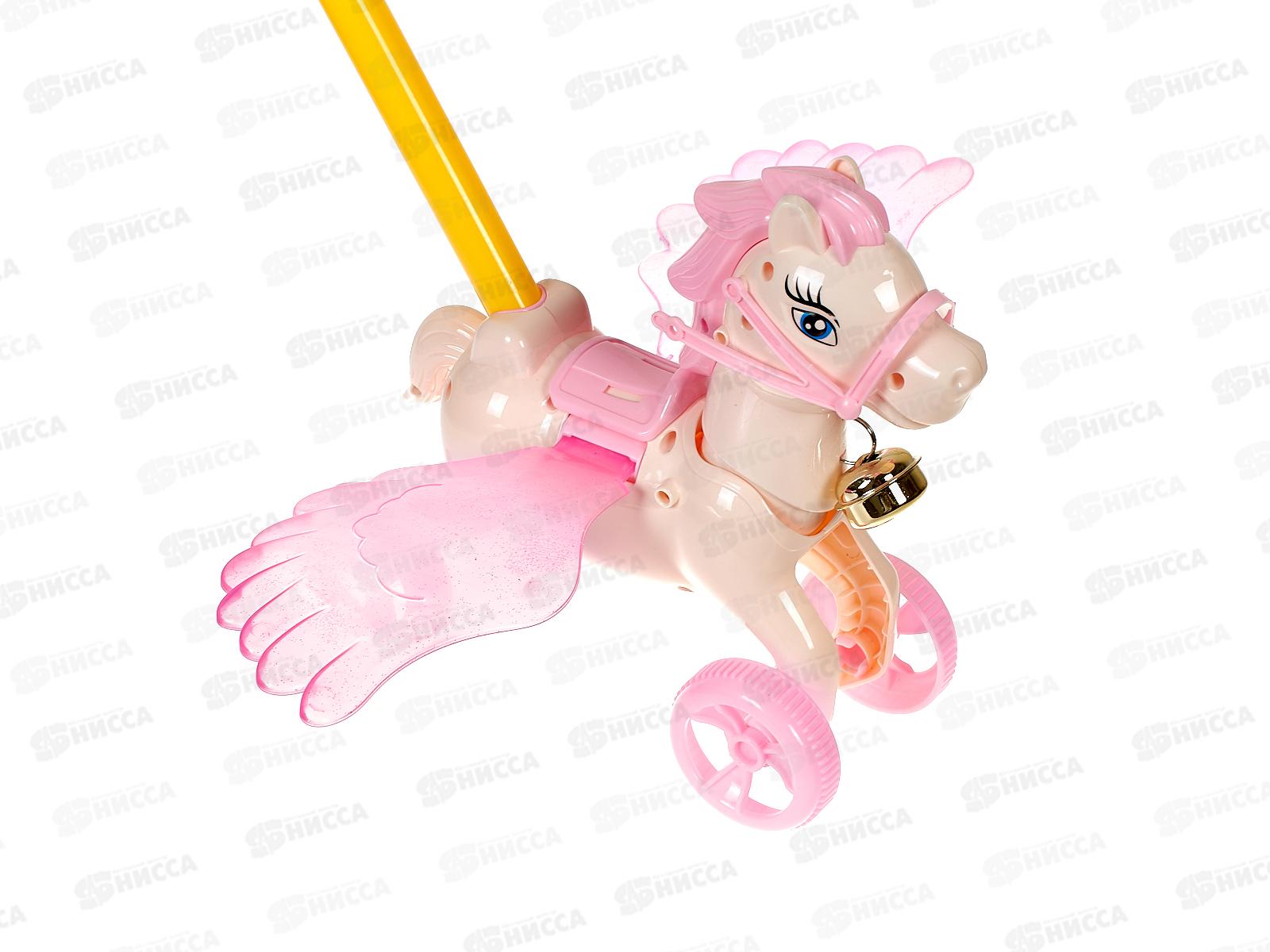 Каталка на палочке &quotПегас&quot 21х34х22см, микс КНП-1452 в сетке