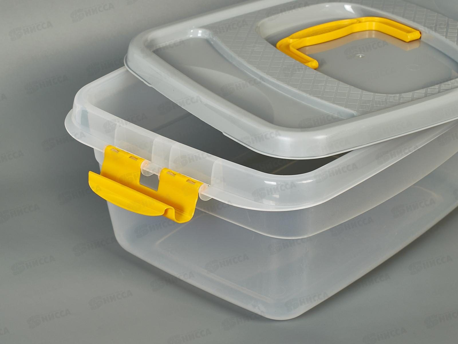 Контейнер д/пищ.продуктов 10л серый *12  ИНТ