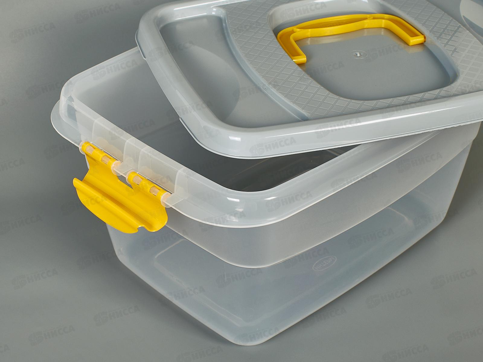 Контейнер д/пищ.продуктов 12,5л серый *10  ИНТ