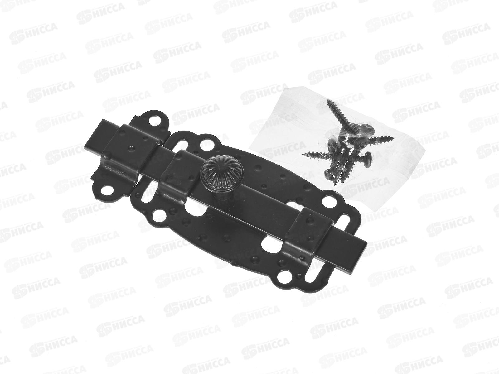 Задвижка дверная ЗД-100-Пл-SL черн матовый Нижний Новгород 311309