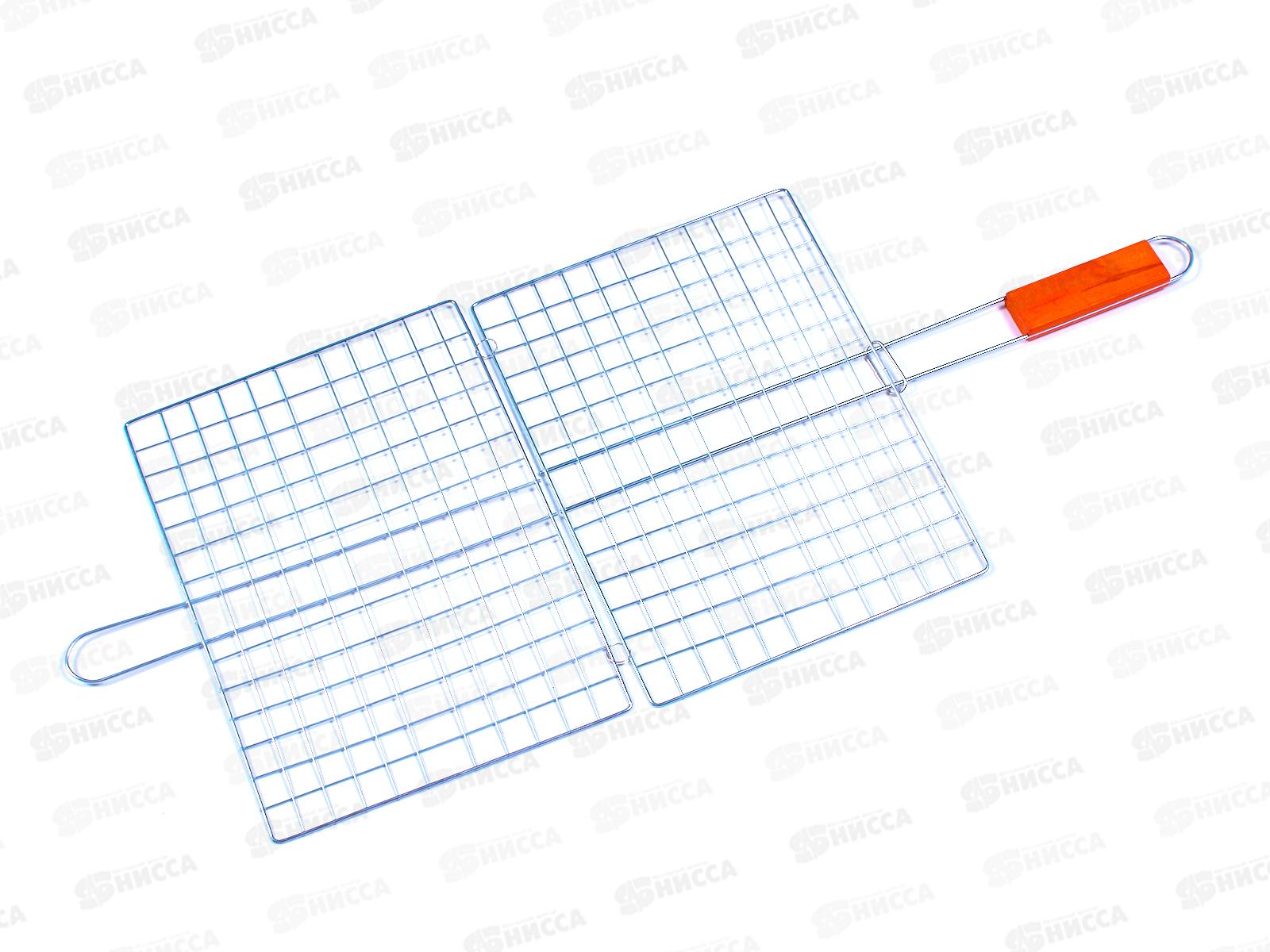 Решетка для гриля барбекю прямоуг плоская 28*22*41см сталь LH923-1