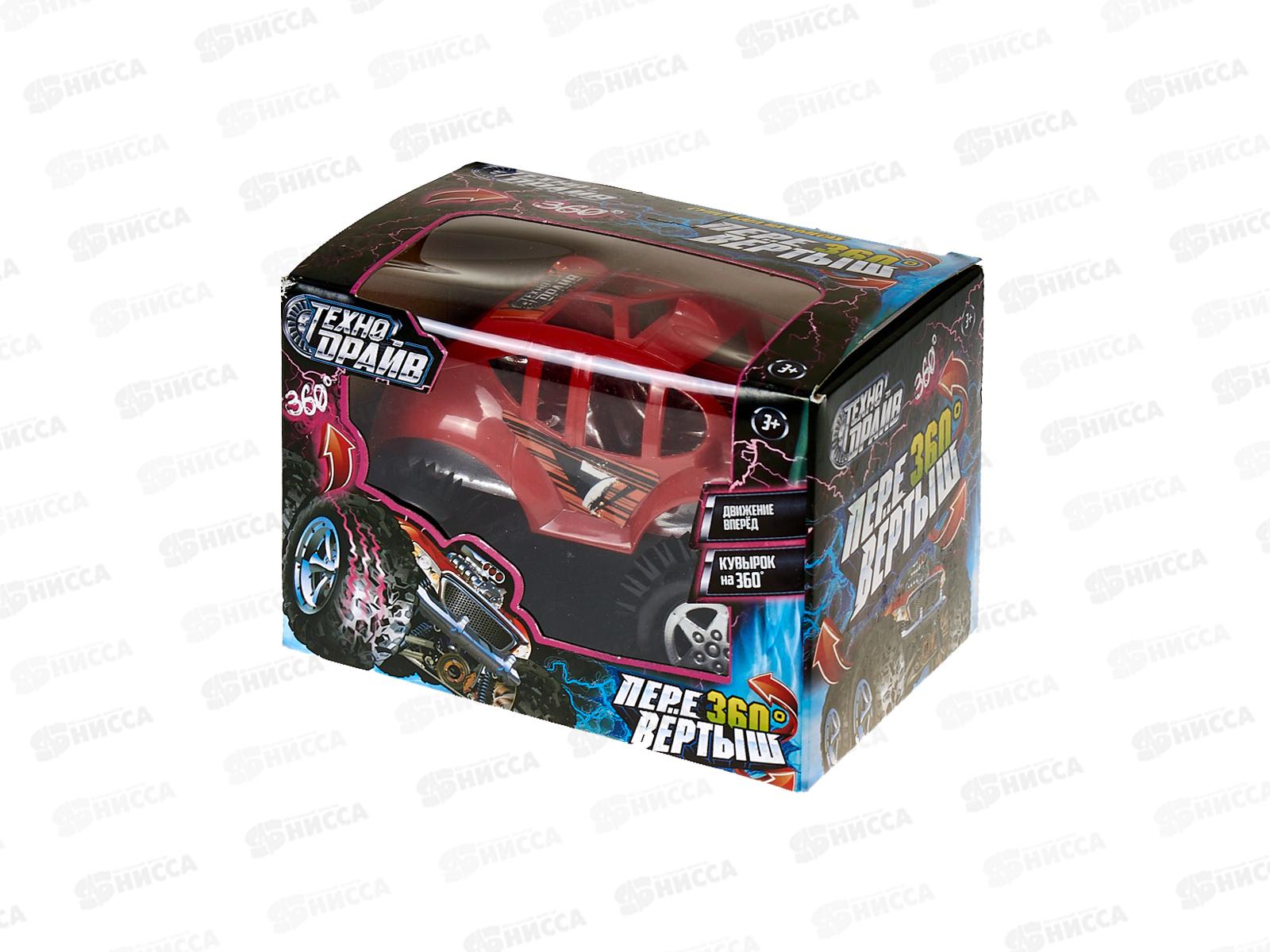 Машина-перевертыш на бат. &quotТехнодрайв&quot 1310В064-R в коробке