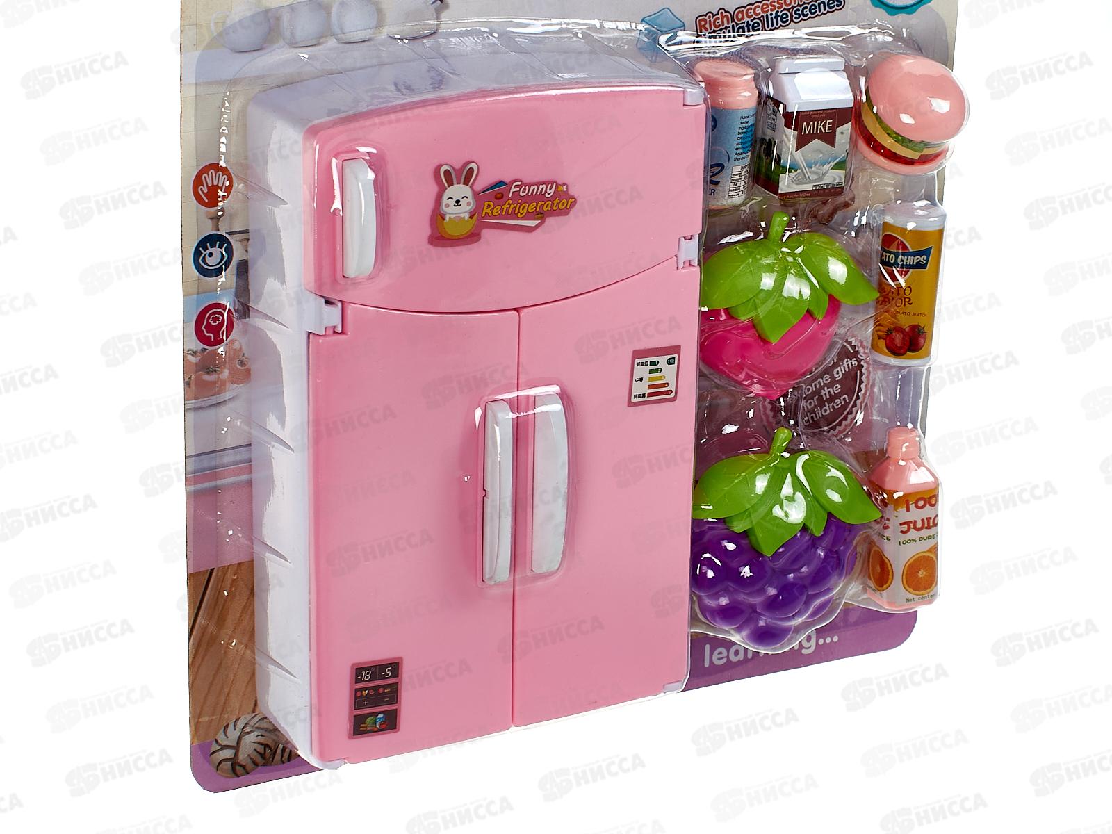 Игрушка №810 Холодильник с продуктами, блистер 28*21*5