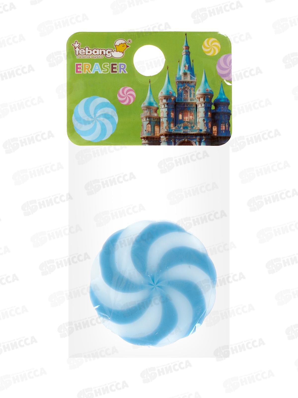 Ластик MAZARI ассорти 6цв. 4*0,6см круглый *30