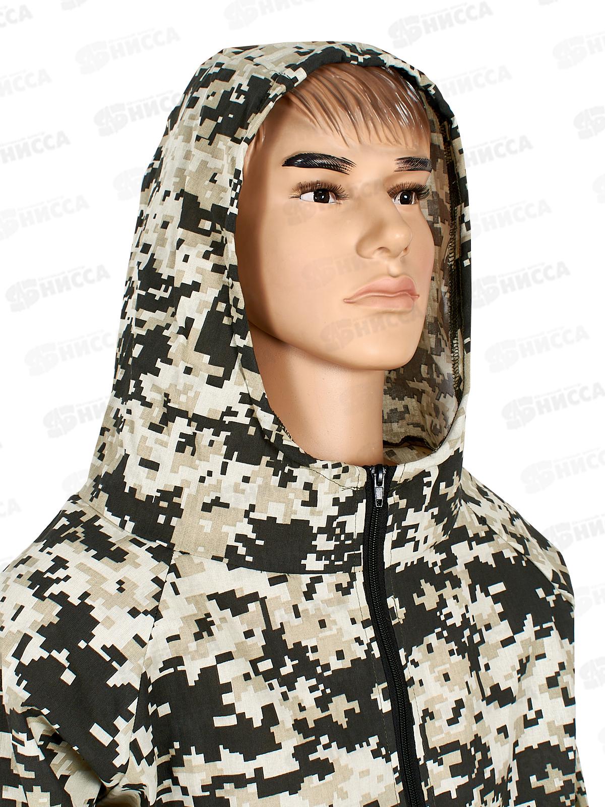 Костюм МАСКХАЛАТ, бязь, лето (52-54, 170-176) серый Пиксель СЗМG0301