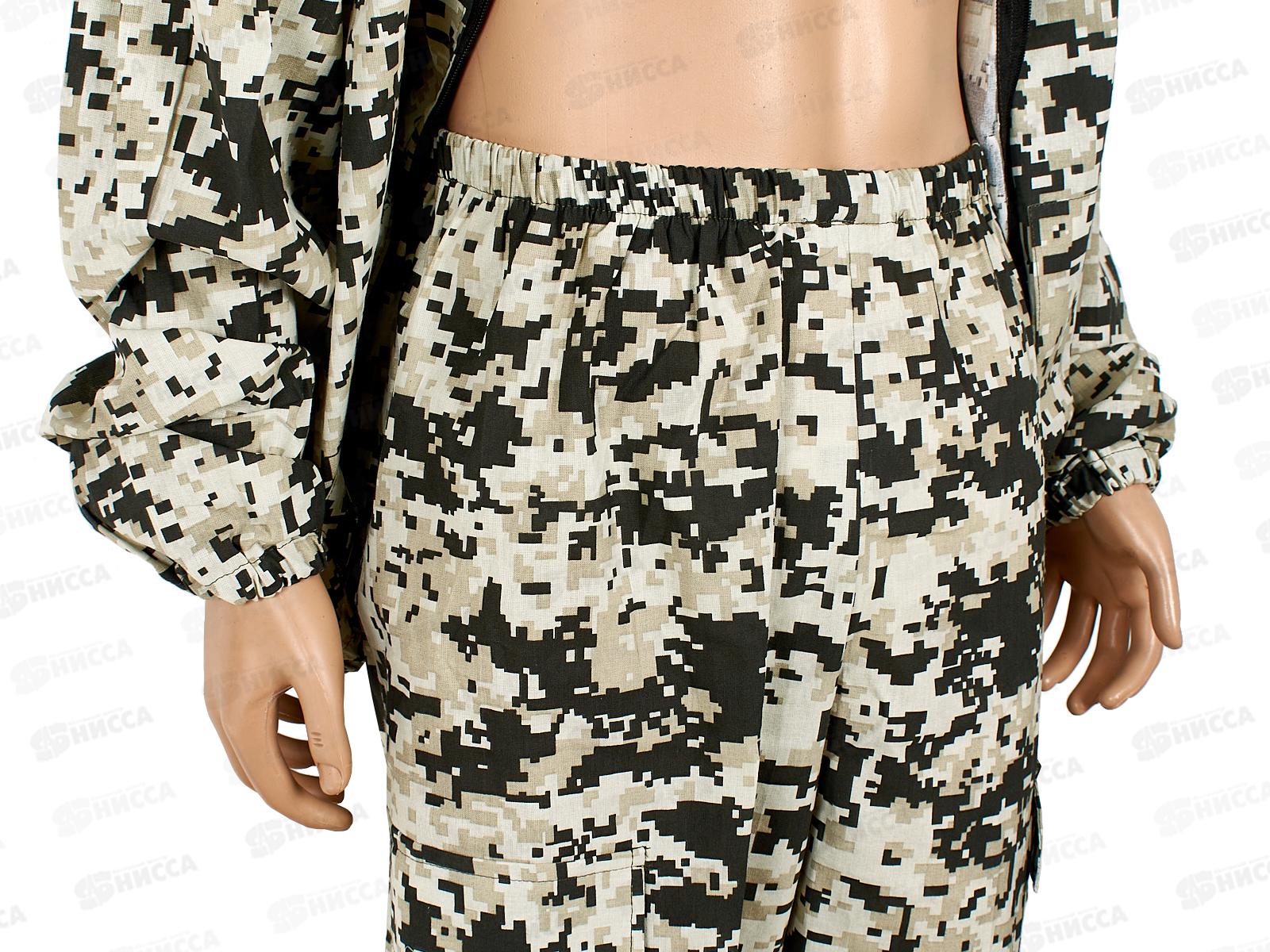 Костюм МАСКХАЛАТ, бязь, лето (52-54, 170-176) серый Пиксель СЗМG0301