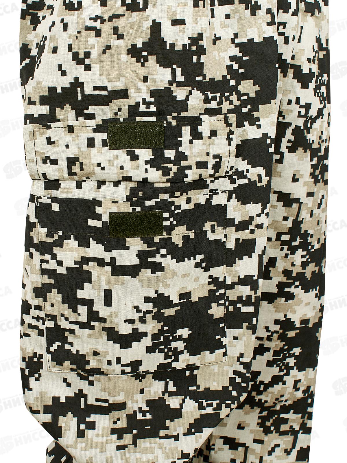 Костюм МАСКХАЛАТ, бязь, лето (52-54, 170-176) серый Пиксель СЗМG0301