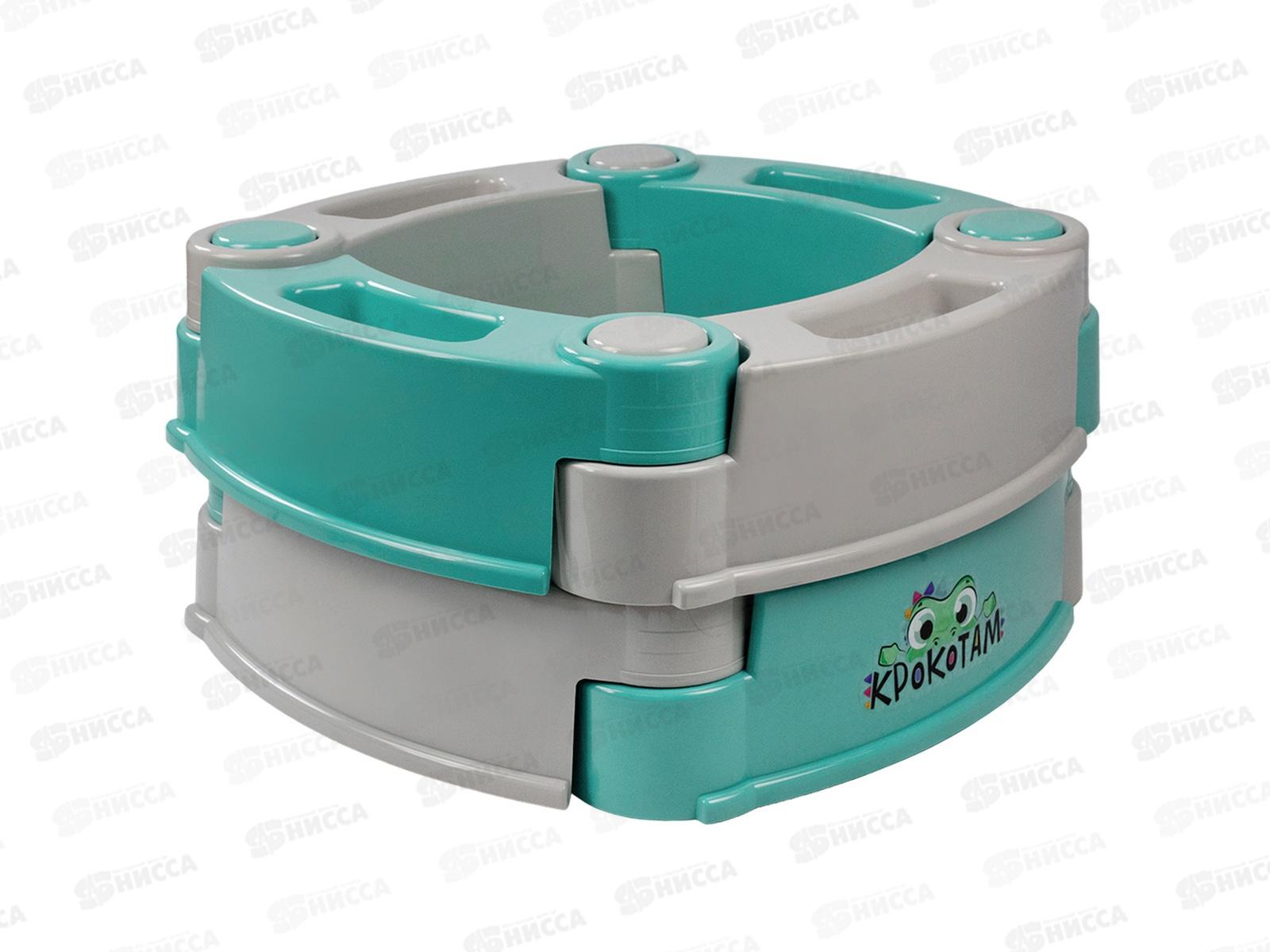 Песочница модульная Крокотам 8 сегментов мятный и серый 8П417813