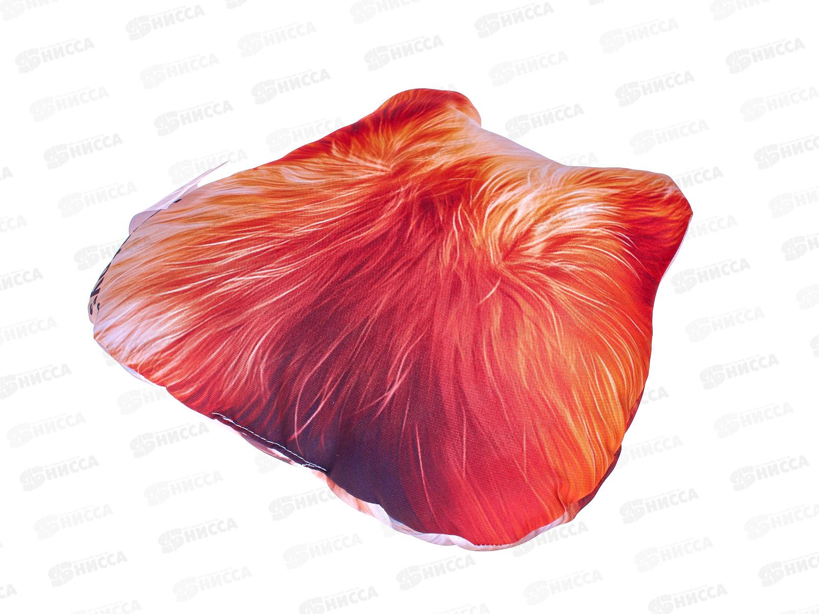 Подушка декоративная мордочка Лиса 30см МТГ01109 Levatoys в пак.