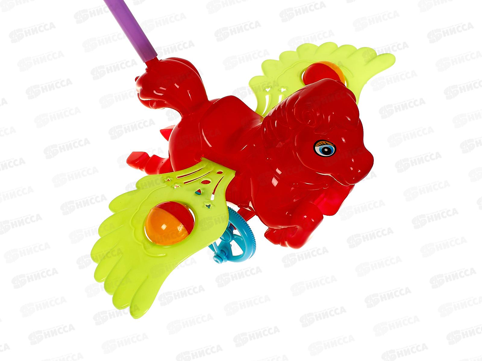 Каталка на палочке &quotМаленький пегас&quot микс 1001276