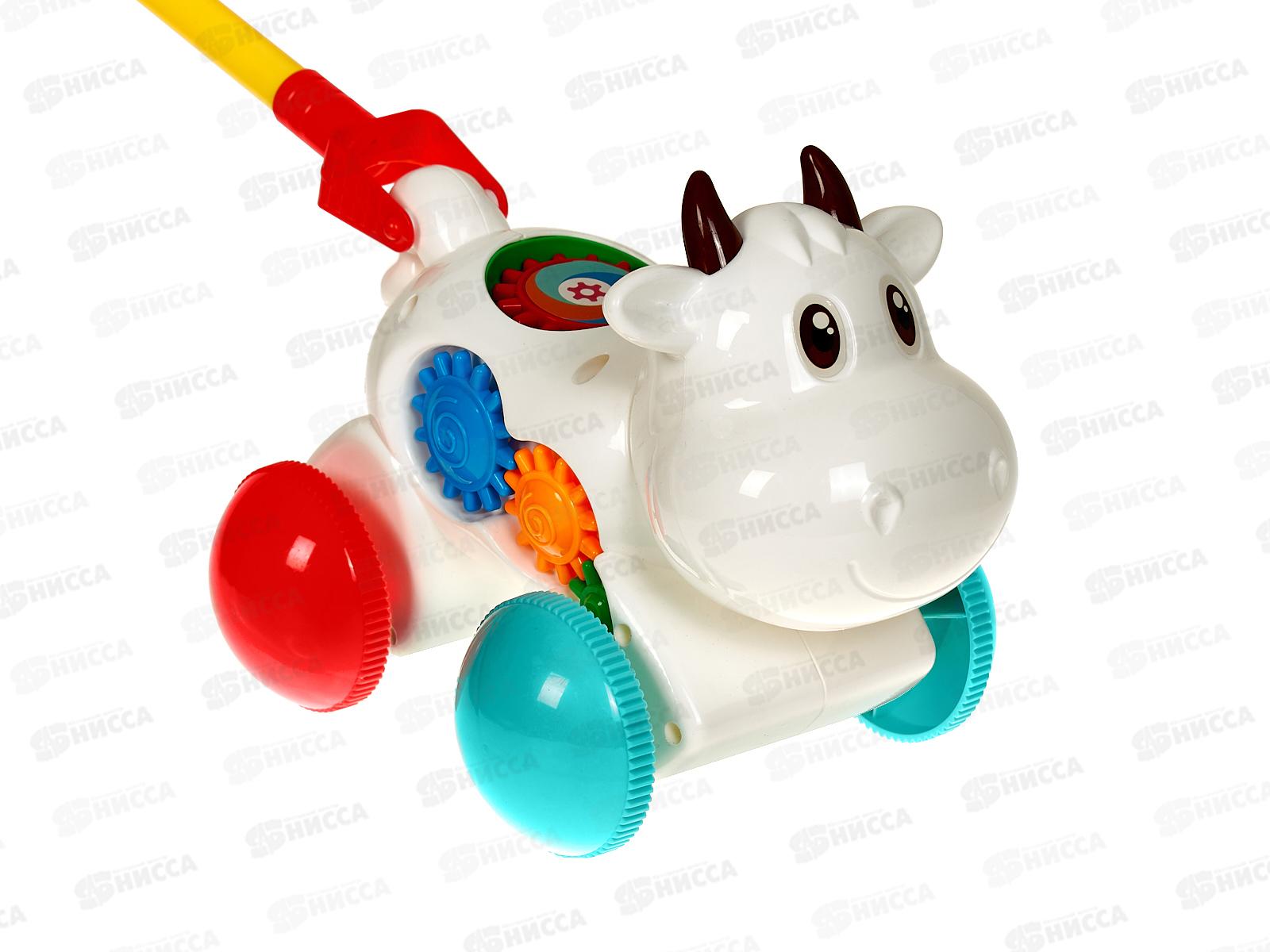 Каталка на палочке &quotВеселая корова&quot 1001983