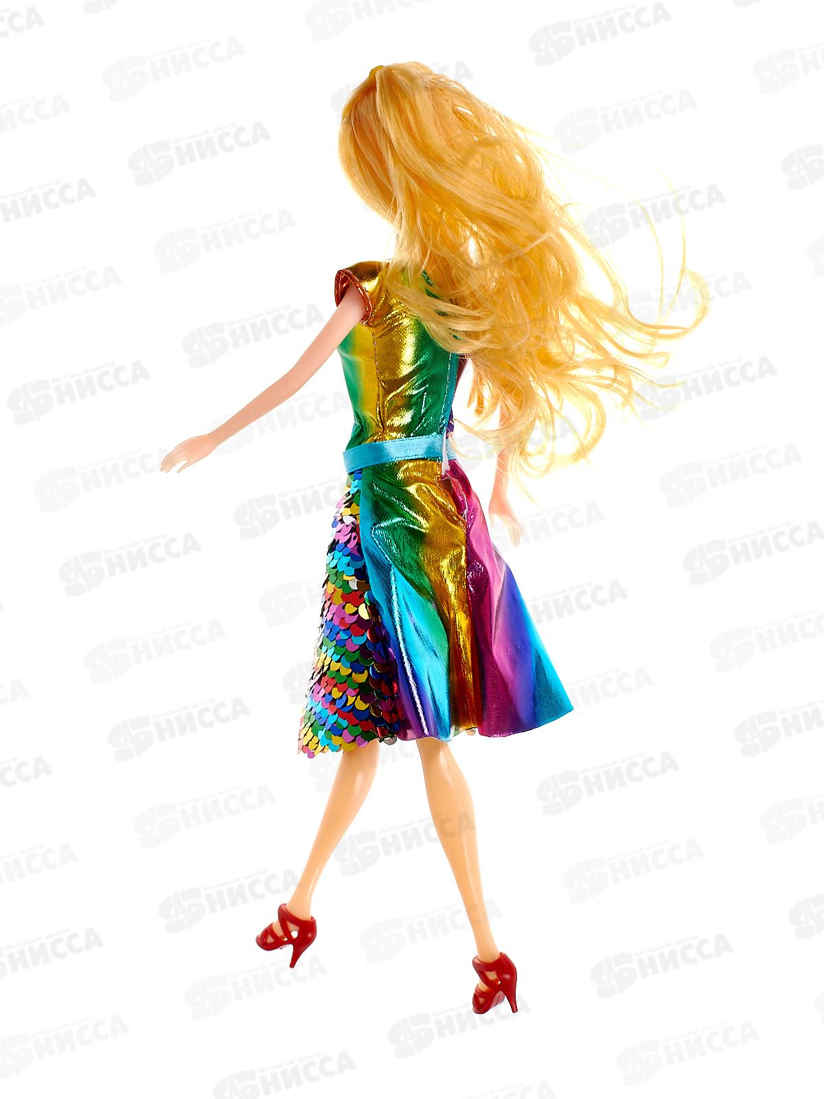 Кукла-модель 29см в платье с пайетками, 1000012