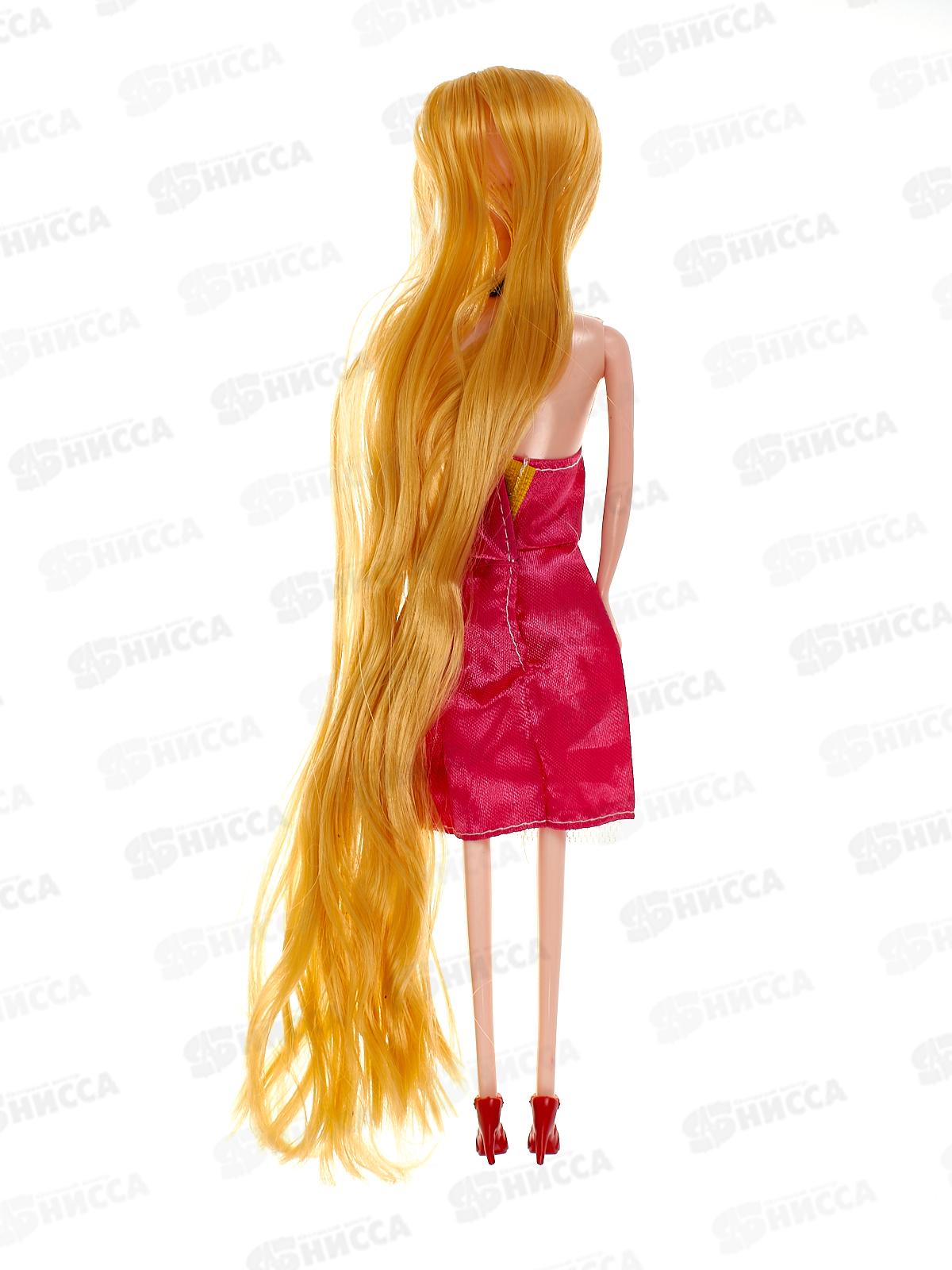 Кукла-модель 29см с длинными волосам, 4в, 1000025