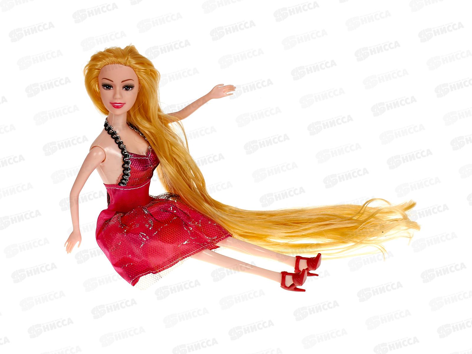 Кукла-модель 29см с длинными волосам, 4в, 1000025