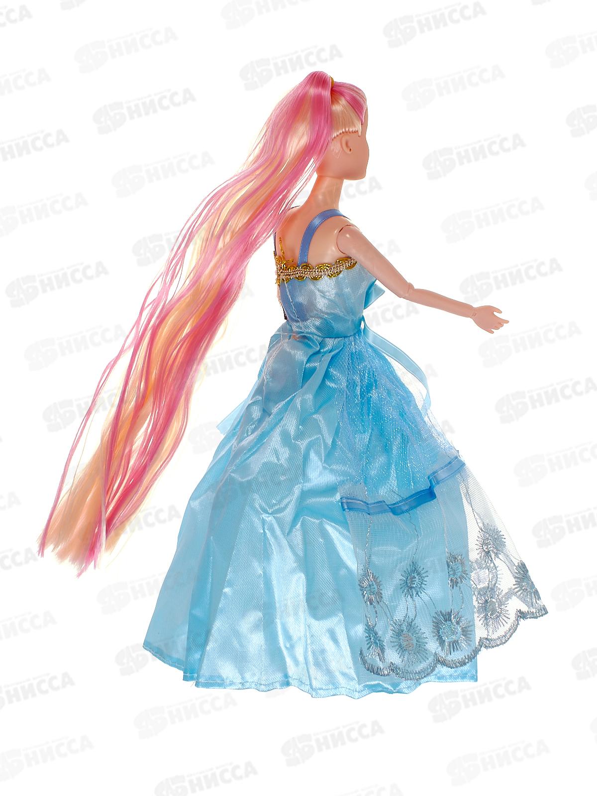 Кукла-модель 29см с длинными волосам в бальном платье, 2в, 1000028