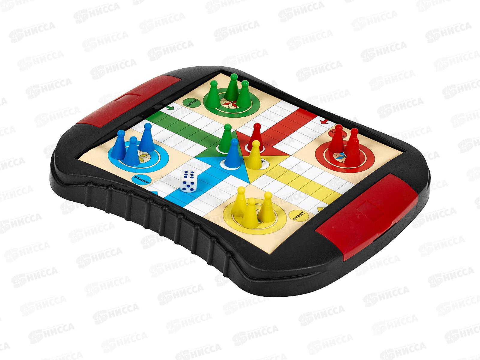 Настольная игра 6в1 (шахматы, шашки, игра-ходилка, нарды) 1000973