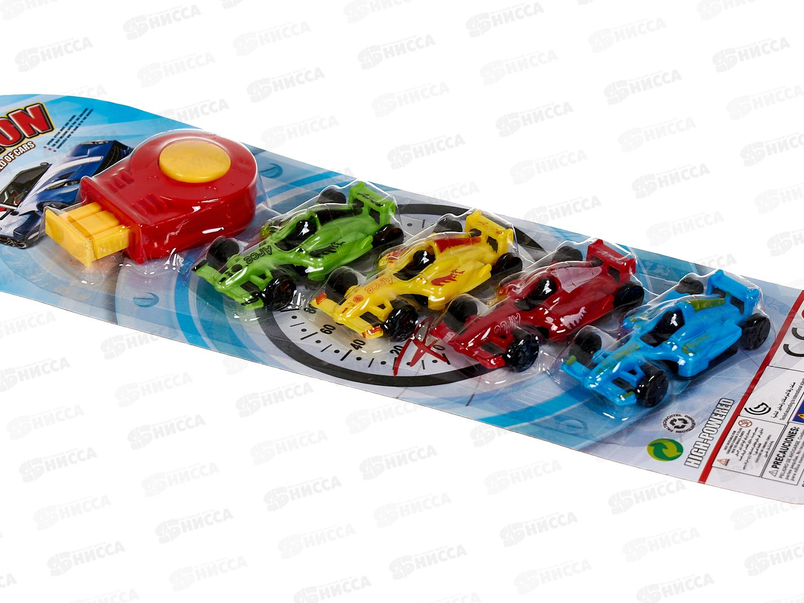 Набор с запускам &quotГран-при&quot 4 машинки, катапульта 1002180