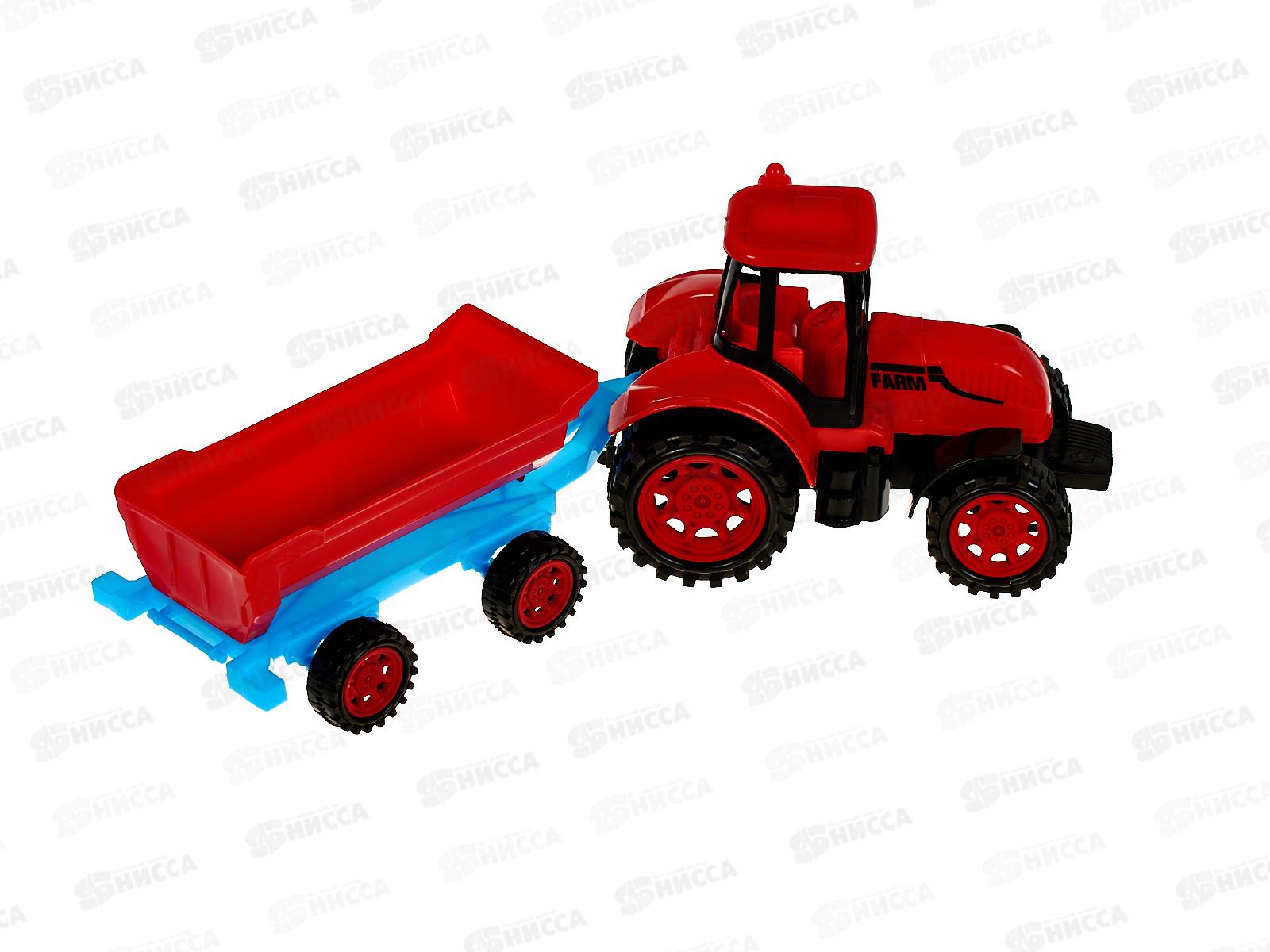 Трактор с прицепом инерц., 3 вида, 1000615