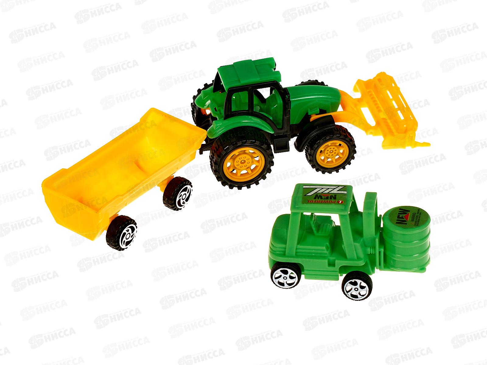 Набор &quotФерма&quot с тракторами 3шт и животными 1000623