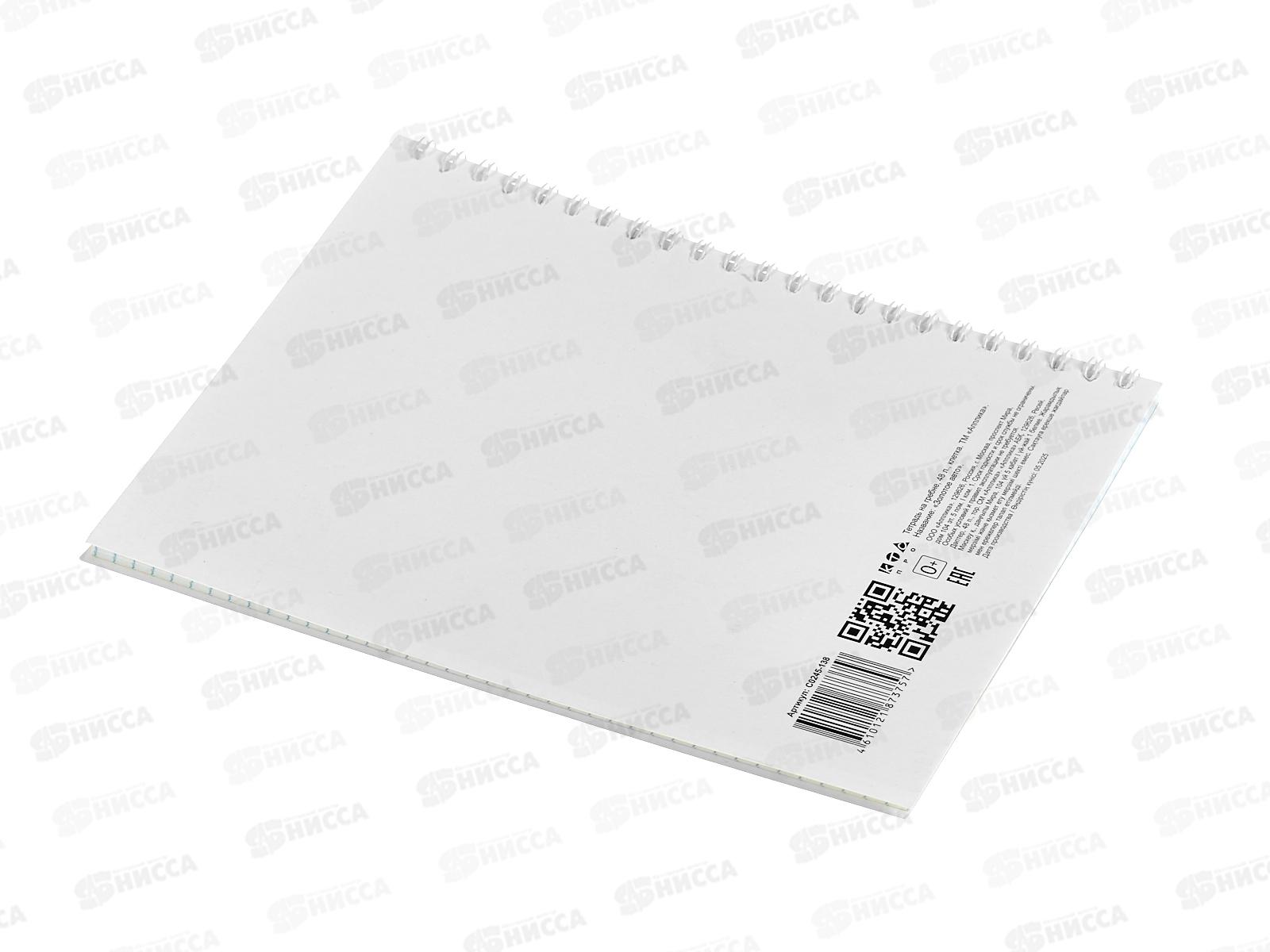 Тетрадь 48л кл. Апплика Золотое авто греб. С0245-138  *80