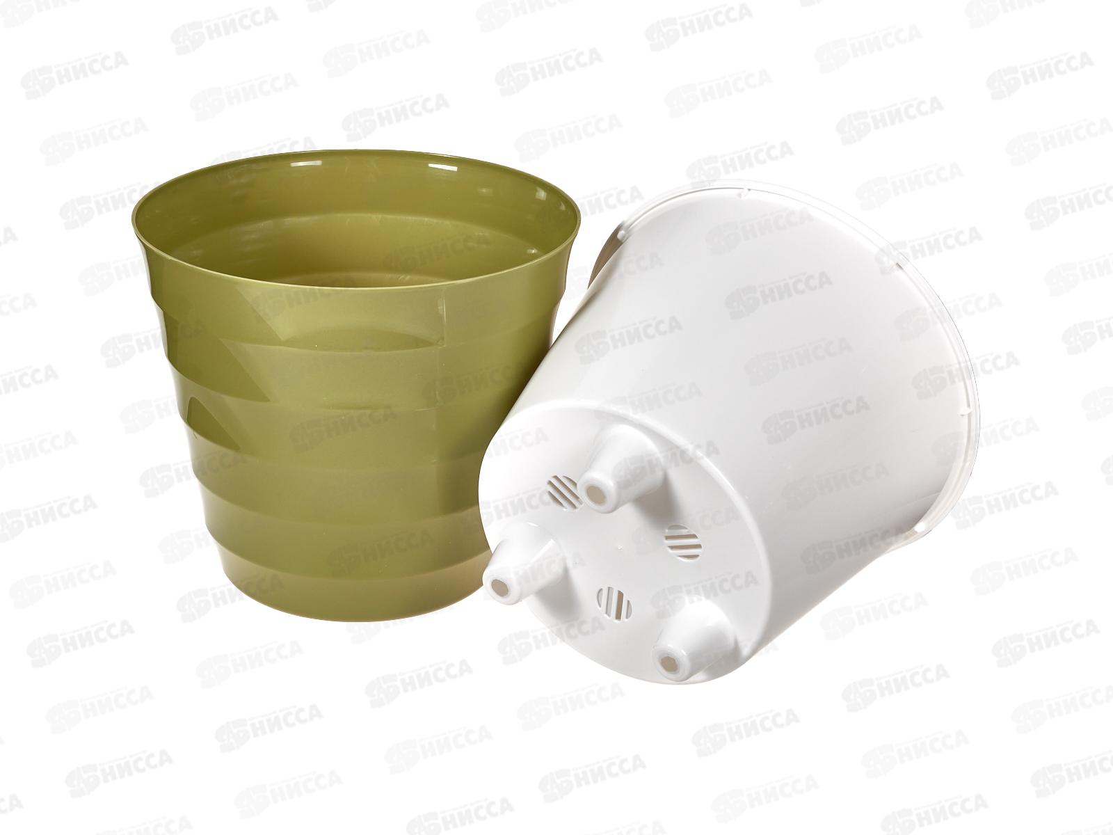 Горшок для цветов Лаура 6л  Папоротник d25 h22,5 с вкладкой  *9