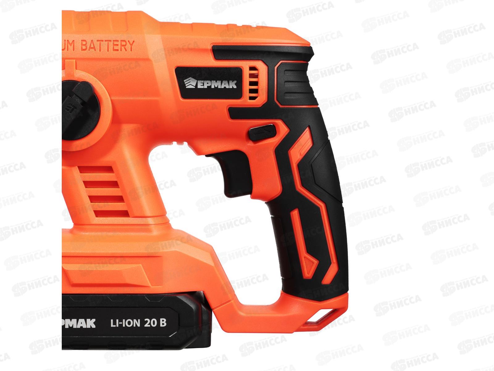 Перфоратор на АКБ 20В Ермак 3000уд/мин 1,50Дж 691-059 г