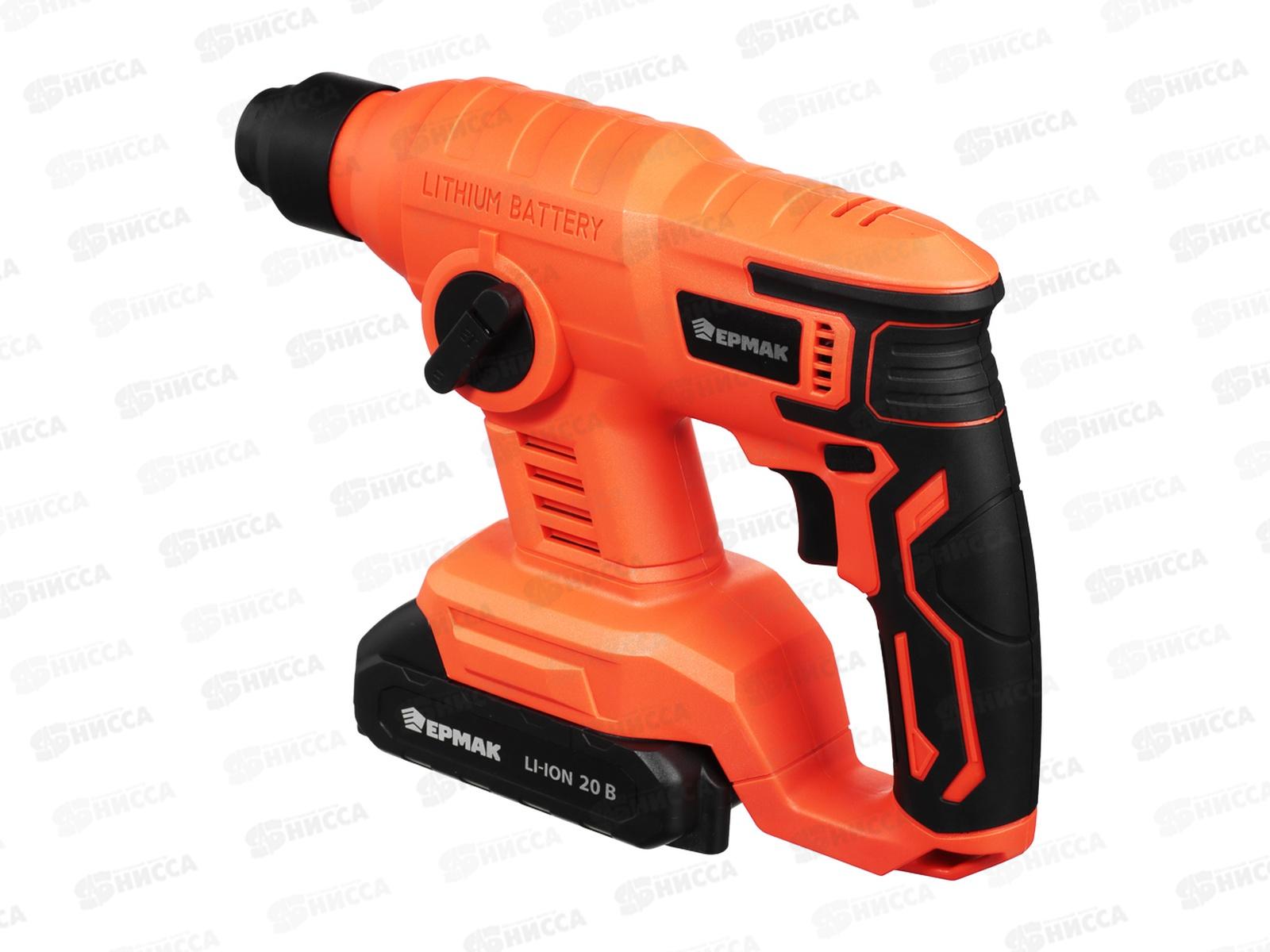 Перфоратор на АКБ 20В Ермак 3000уд/мин 1,50Дж 691-059 г