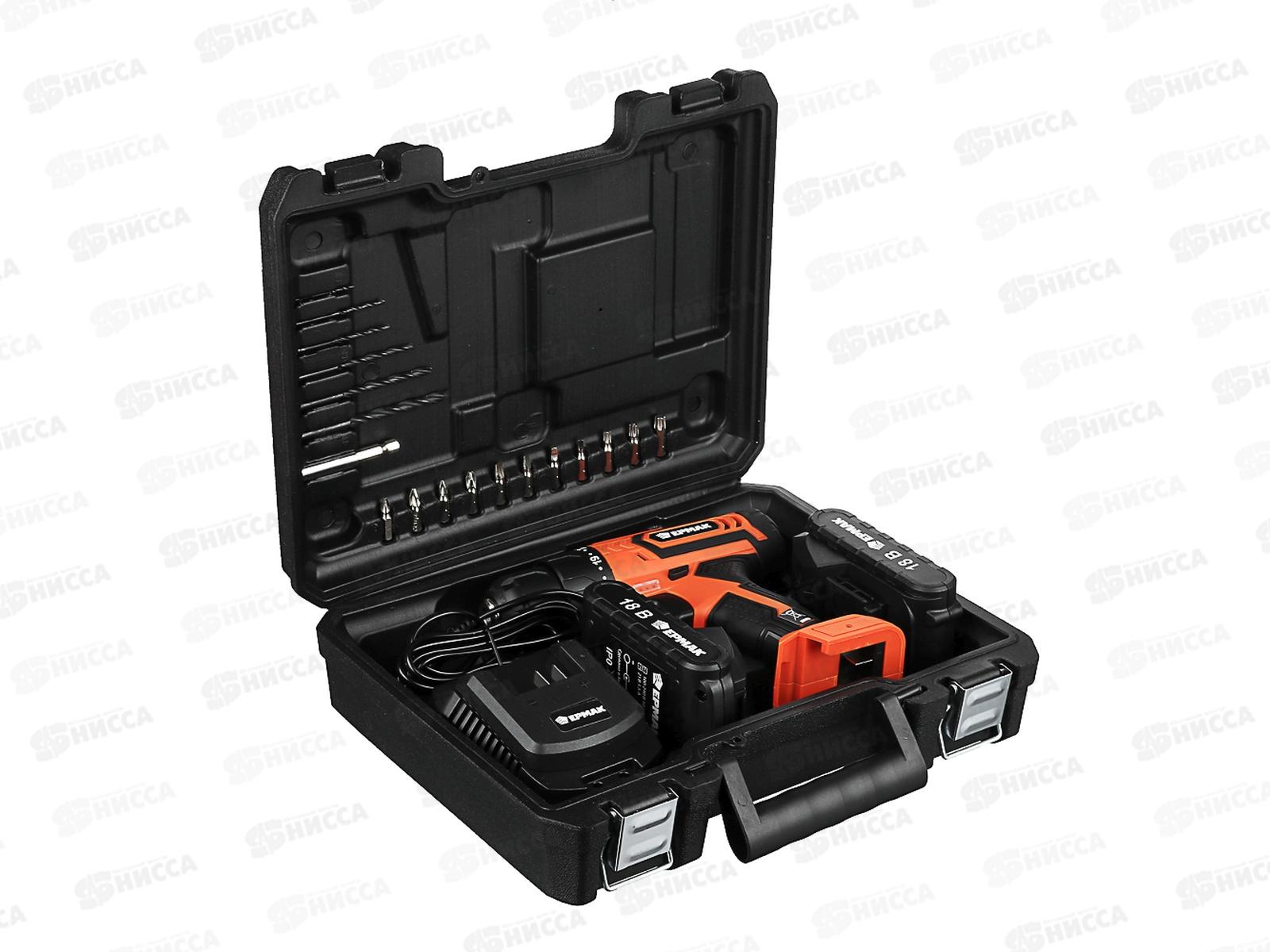 ДРЕЛЬ шуроповерт аккумуляторный ША-18 1550об/мин ЕРМАК 646-325 г