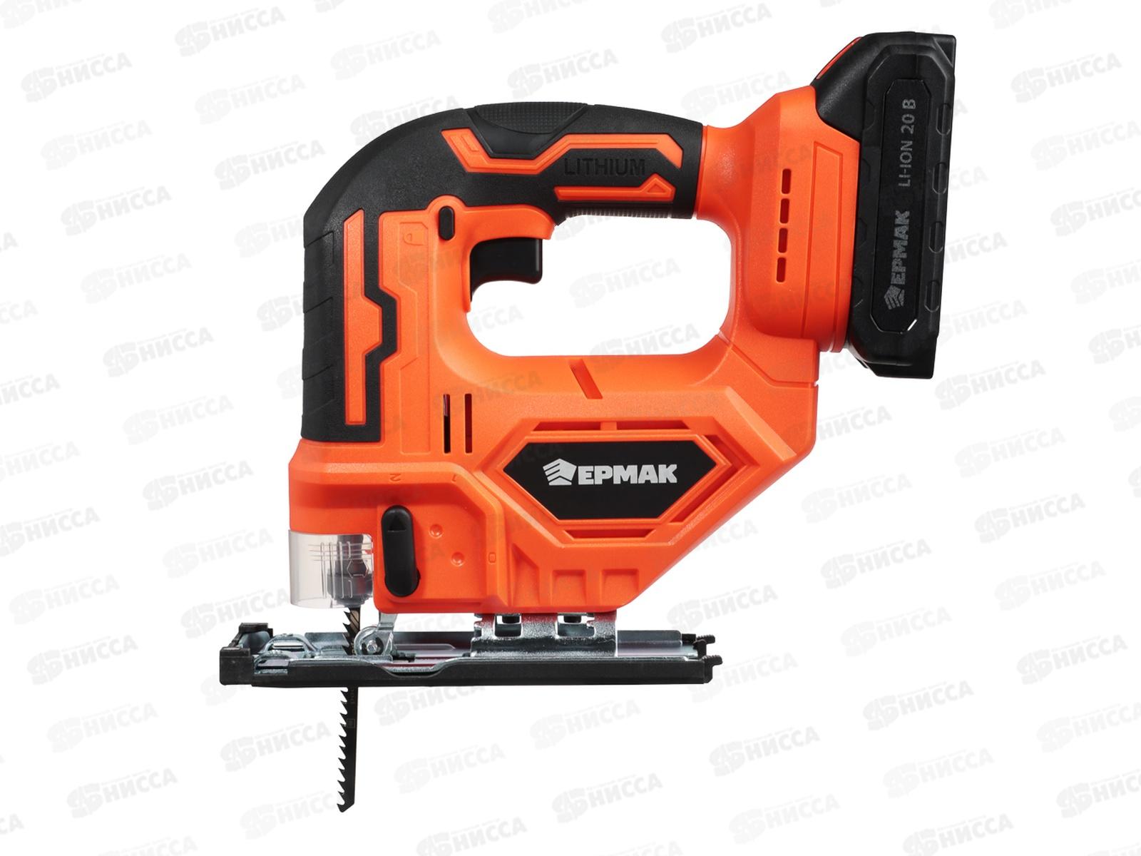 Лобзик на АКБ 20В 2,0А 2900 ход/мин Ермак 691-039 г