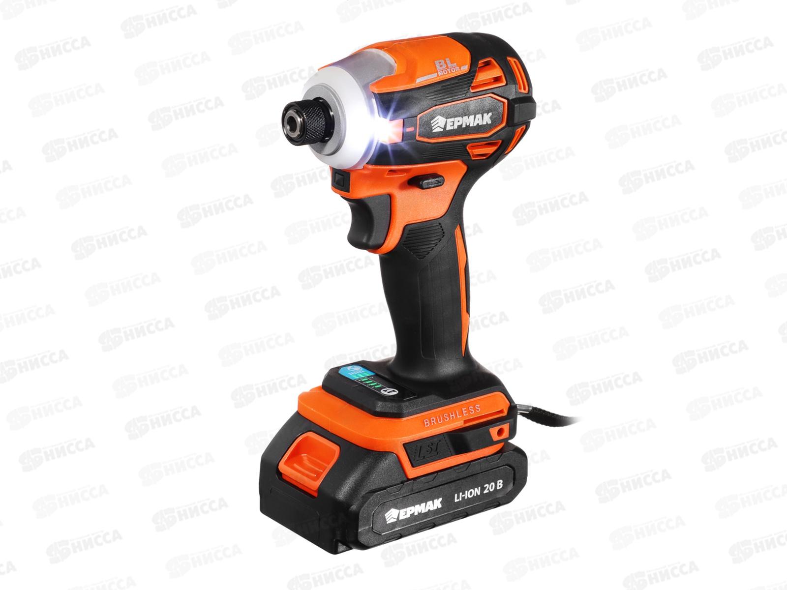 ДРЕЛЬ шуроповерт на АКБ 20В 2,0А Ермак 691-052 г
