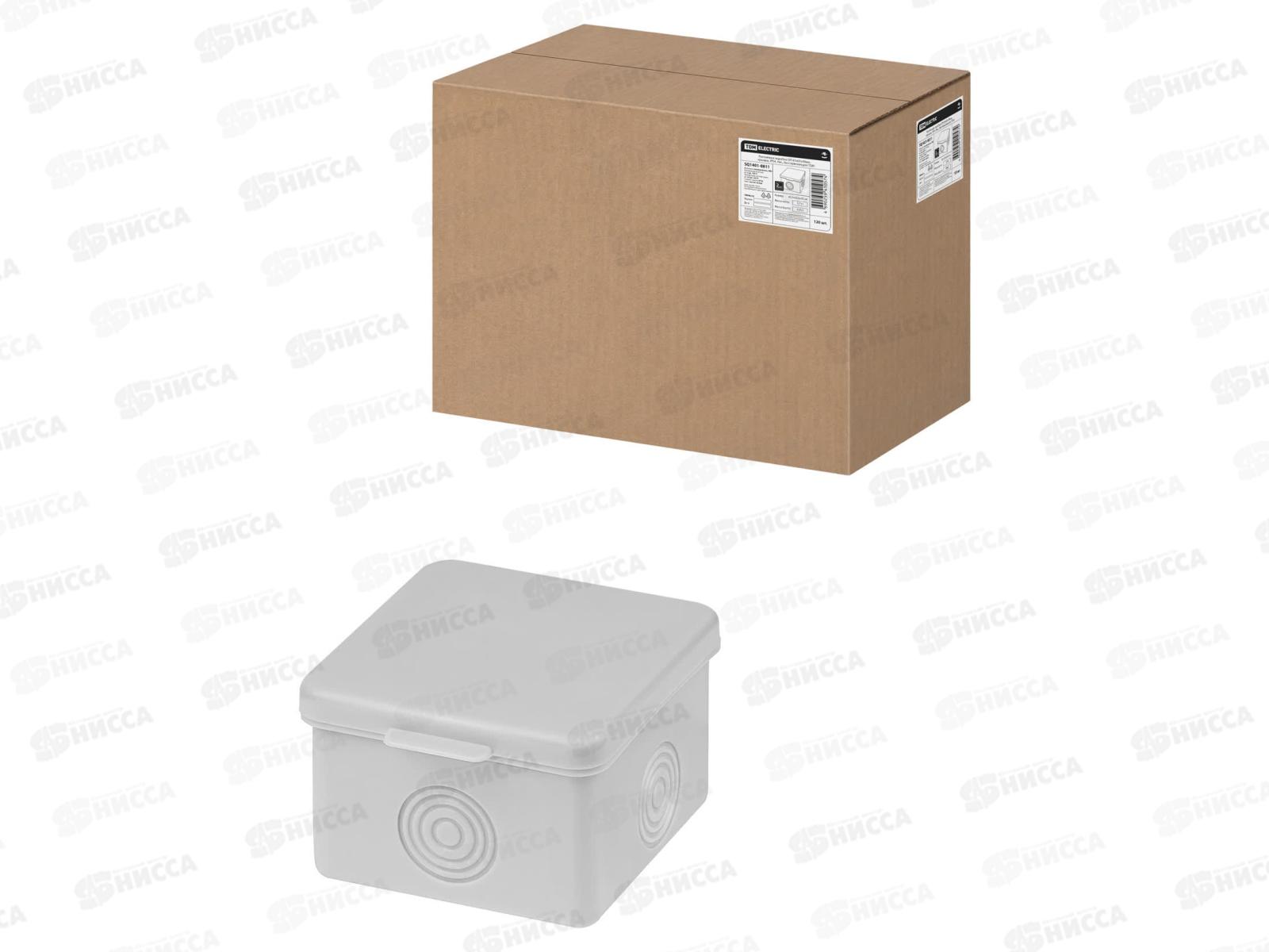 Коробка распределительная TDM ОП 65*65*50 крышка IP54, 0811 *10