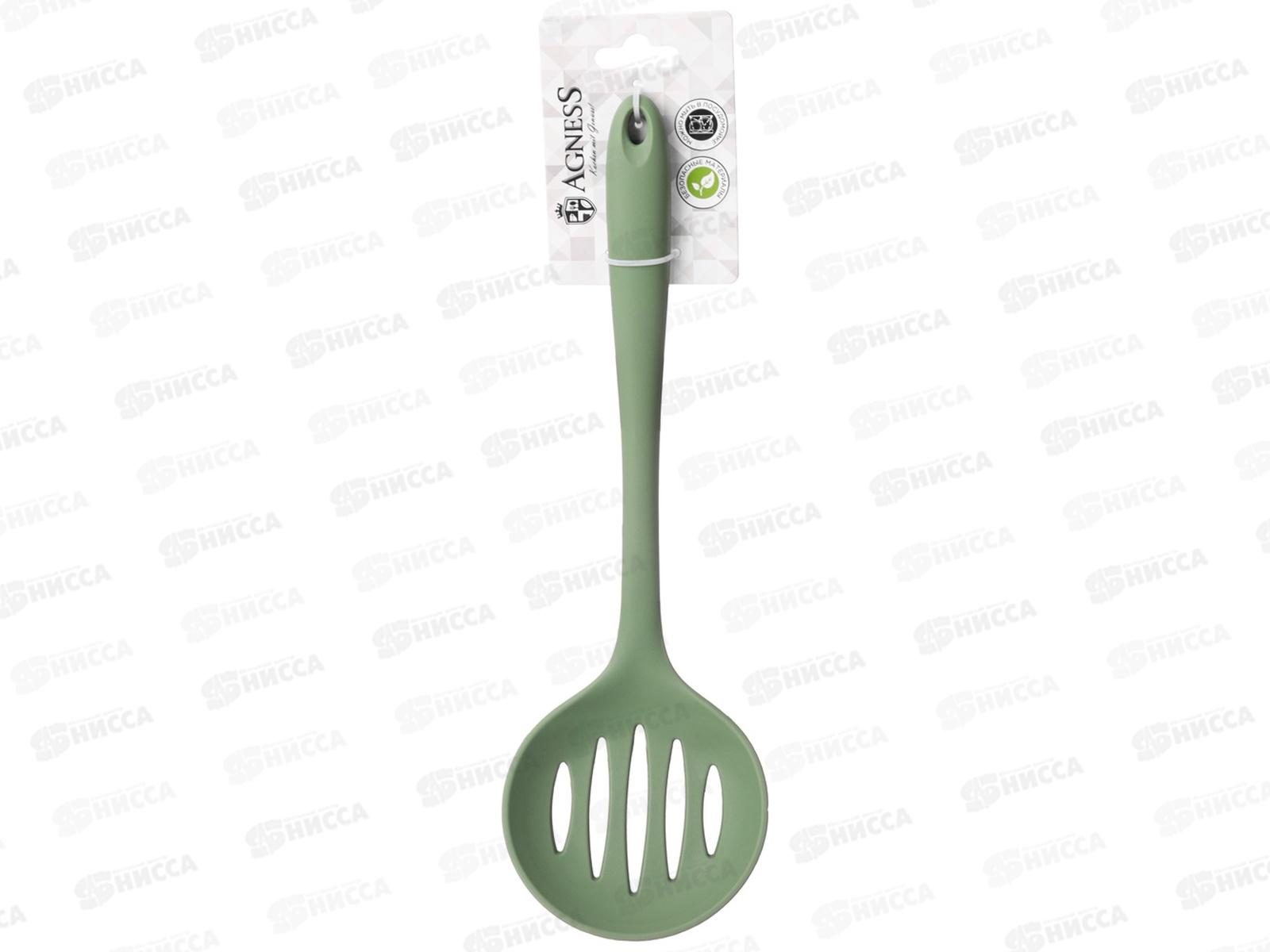 Шумовка силиконовая цвет зеленый 671-517 *12