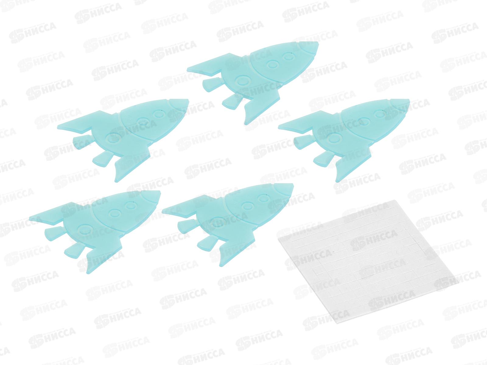 Наклейка светящаяся 12*16 Ракета Р22072-21 *12