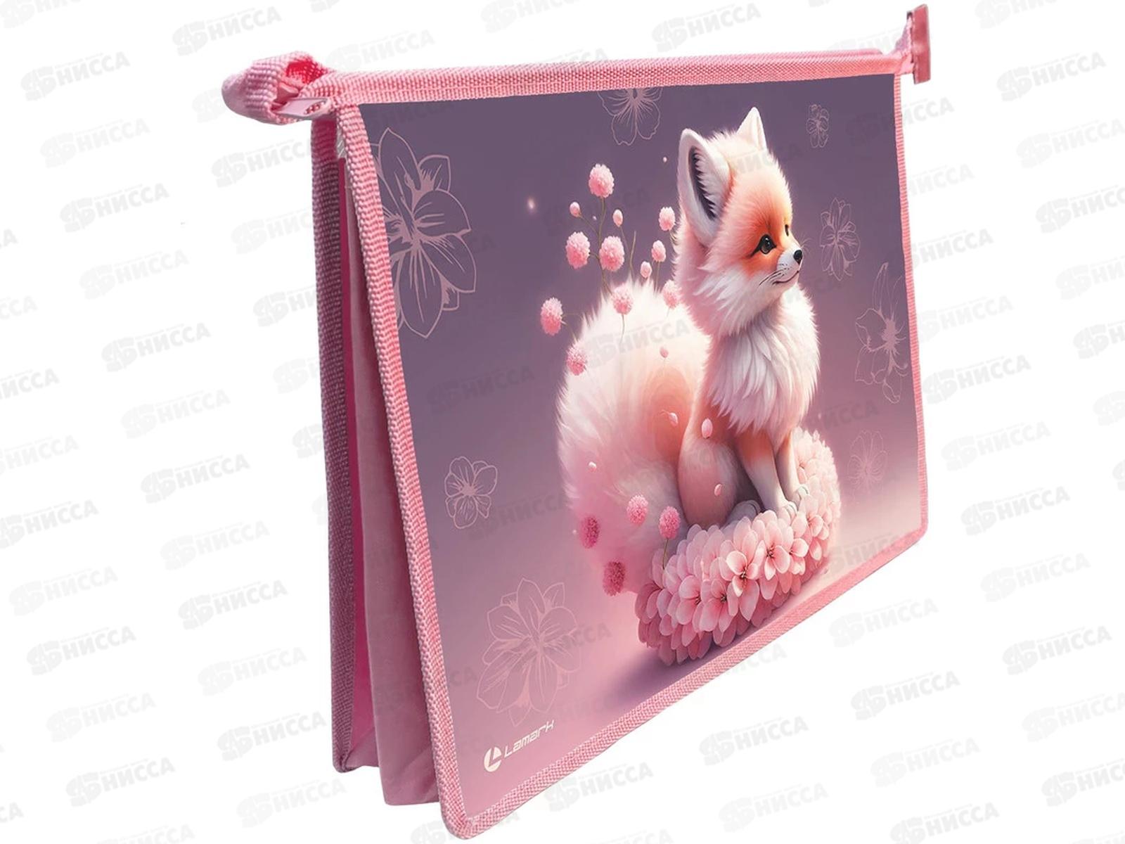 Папка д/труда Lamark Зефирка пласт. на молнии А4 0051-51-06 *20