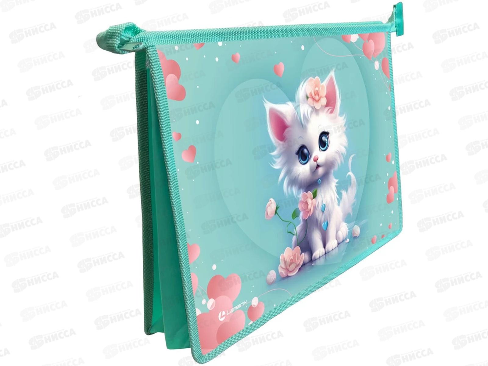 Папка д/труда Lamark Лапочки пласт. на молнии А4 0051-51-05 *20