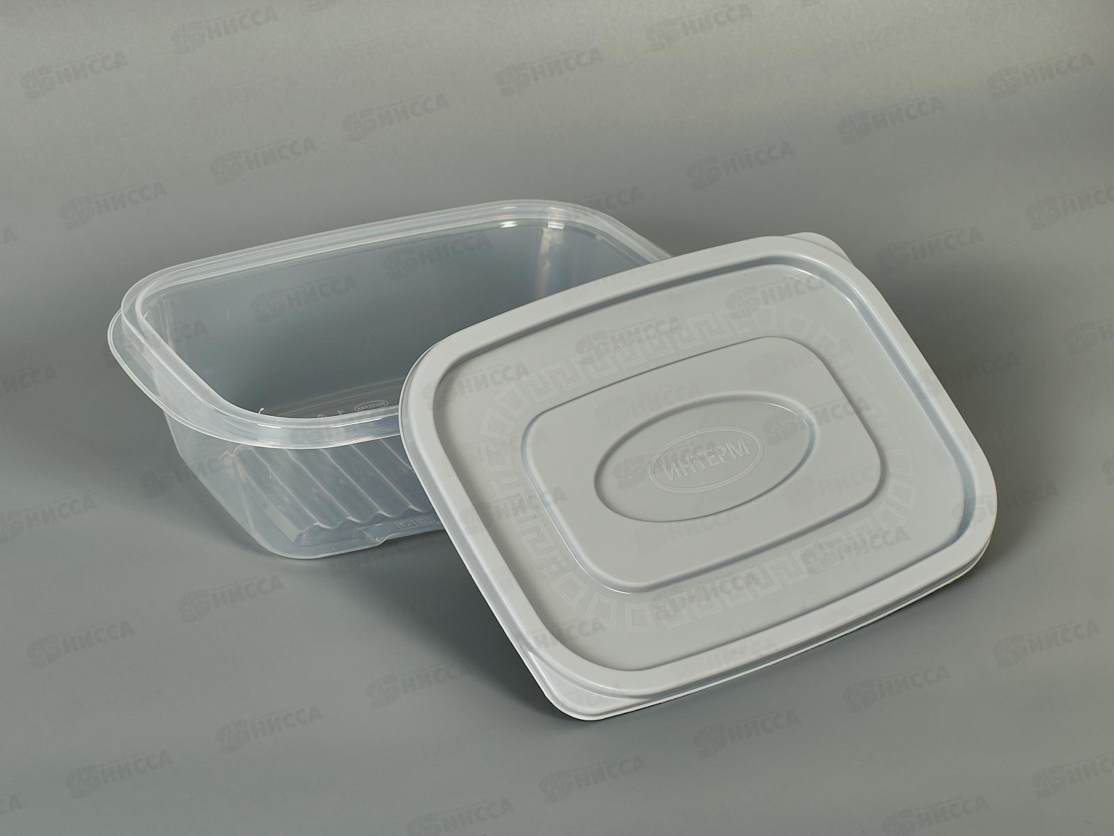 Контейнер 1,6л с серой крышкой *50  ИНТ