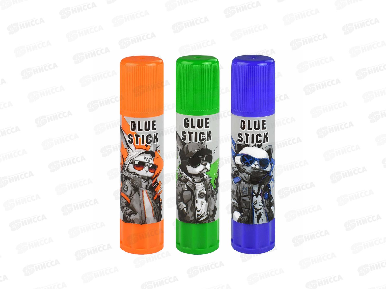 Клей карандаш ФЕН 8г. Крутые зверята 70042 *24,