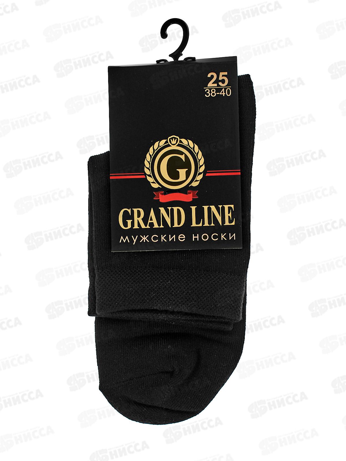 Носки муж М-102 GRAND LINE черный р-25