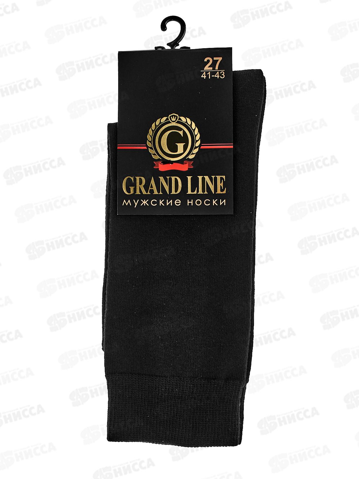 Носки муж М-105 GRAND LINE черный р-27