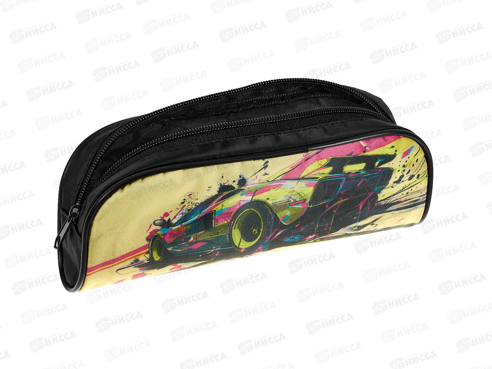 Пенал 1-секц ПЧЕЛКА Яркое авто 2025 200*95*40  К-14