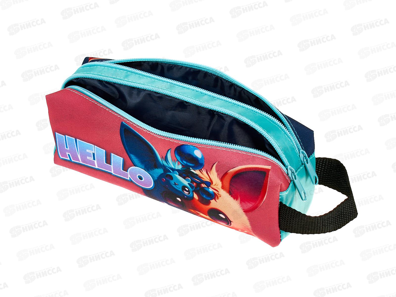 Пенал-косм. ПЧЕЛКА Ушастый монстрик 2024 (с ручкой)  200*90*55, К-12