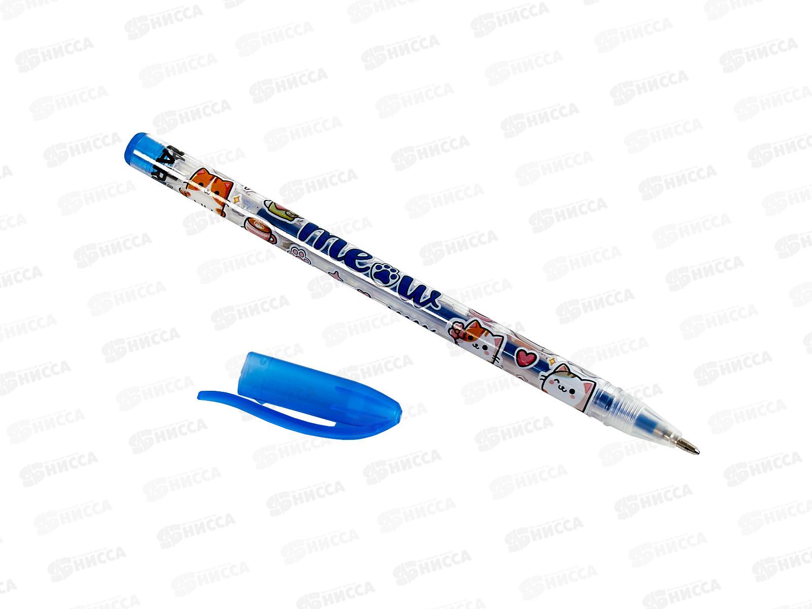 Ручки гел. MAZARI Meow 12цв, блест, 0.9, M-5840-12 *10/80/160