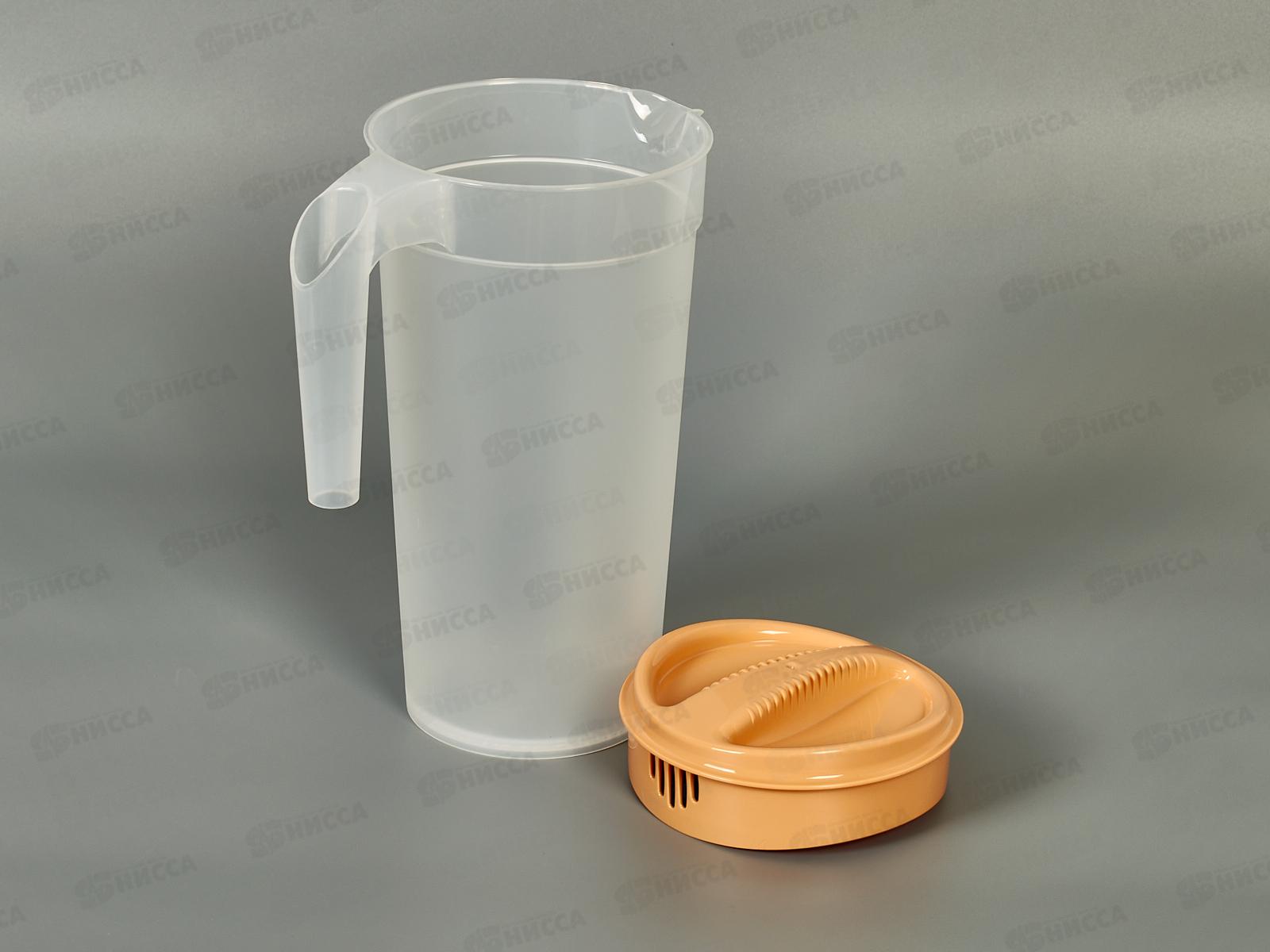 Кувшин 1,5л с крышкой Оранжевый 433291108 *9 БП