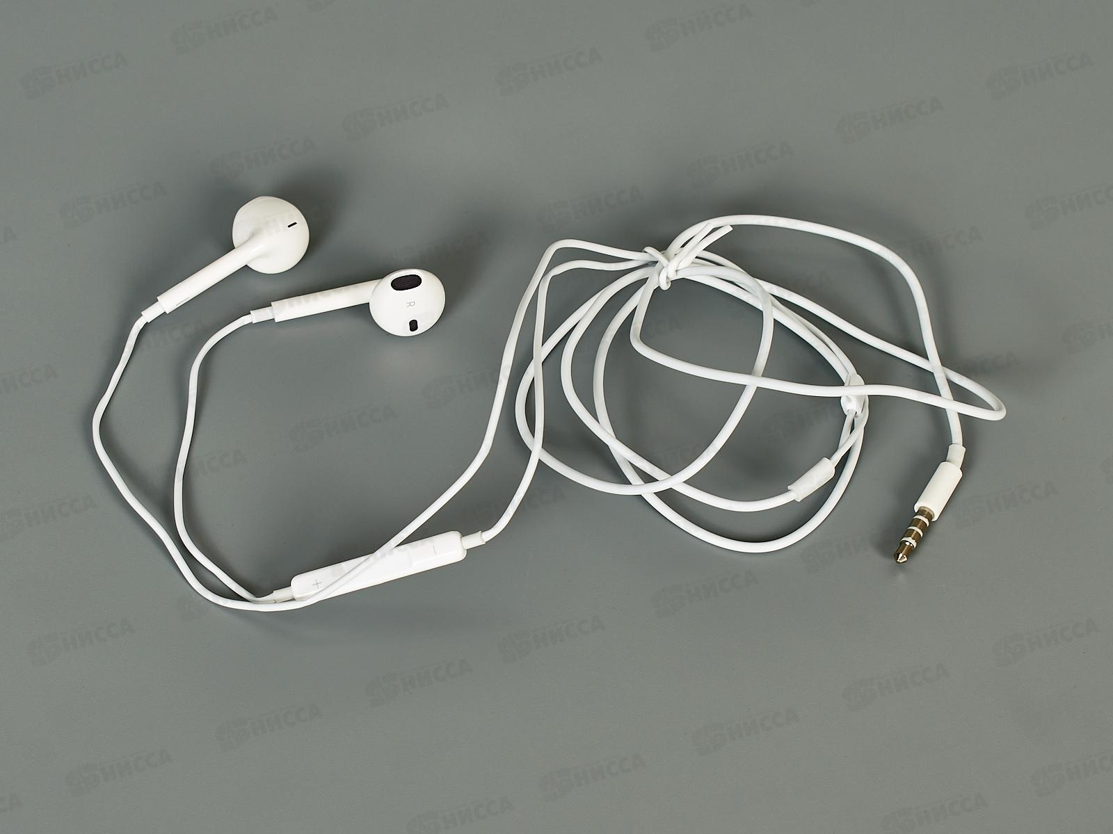 Наушники вкладыши AUX разъем с МК длина 1.2м Hoco M1 Original Apple белый