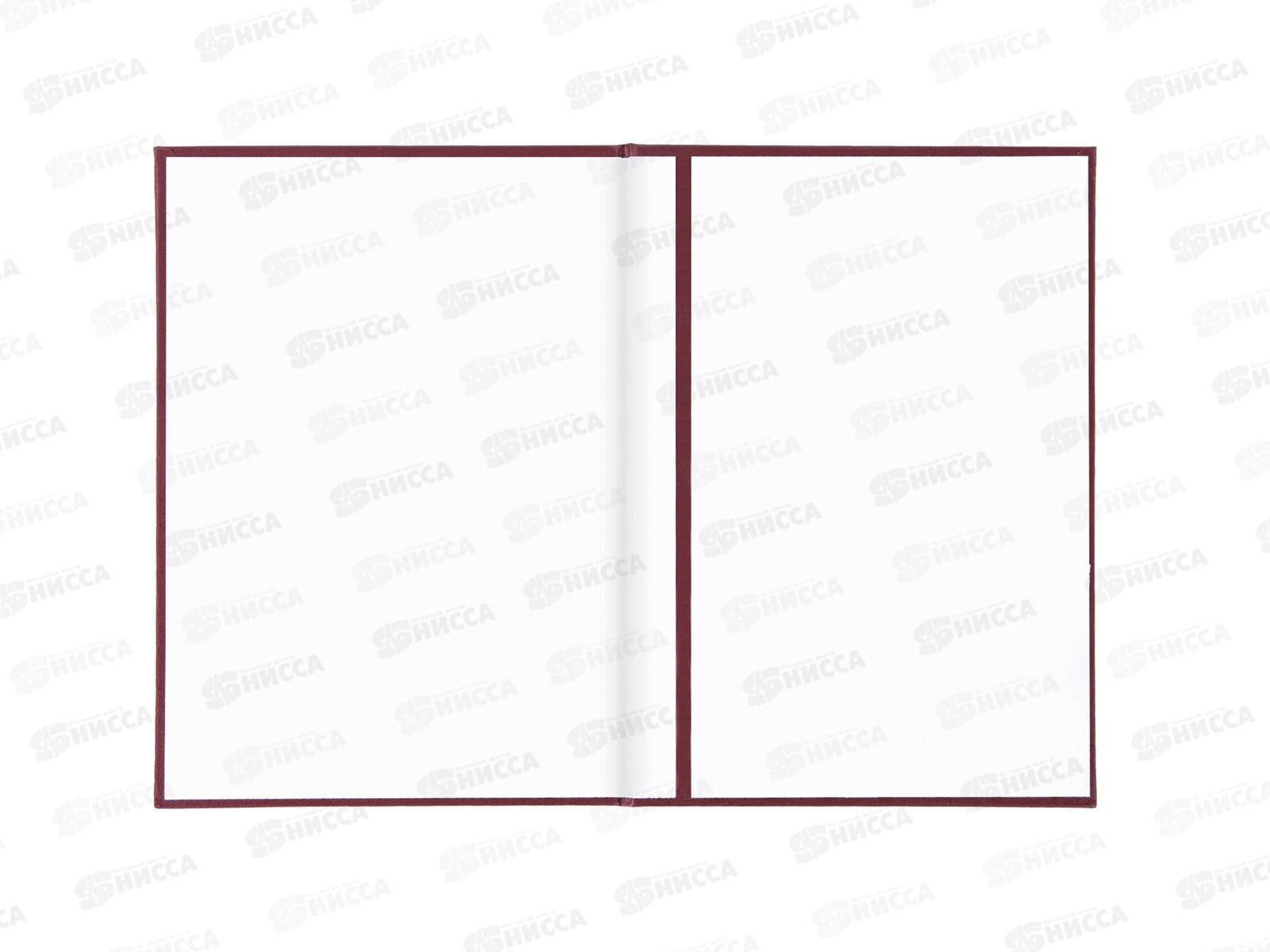 Папка адрес.  А4 Staff На подпись бордовая,129577