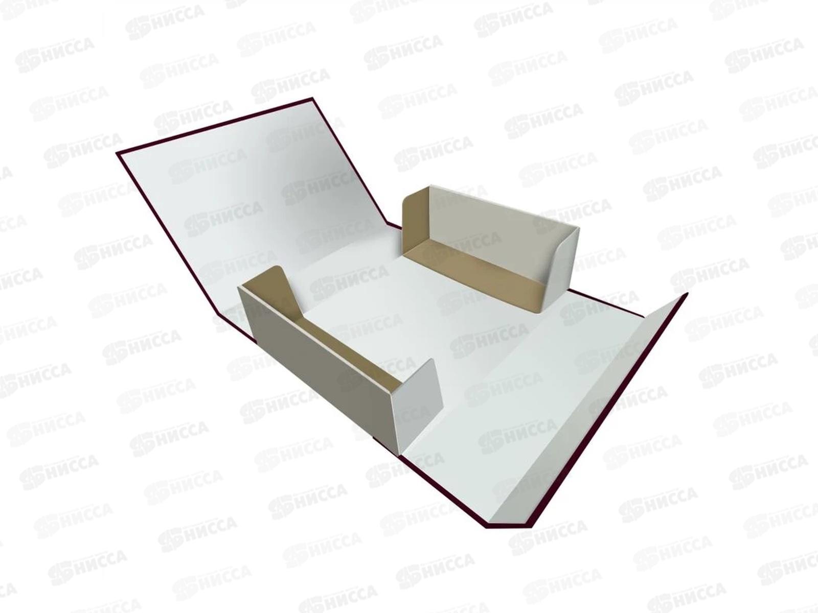 Папка-бокс б/в бордовый Lamark  *25