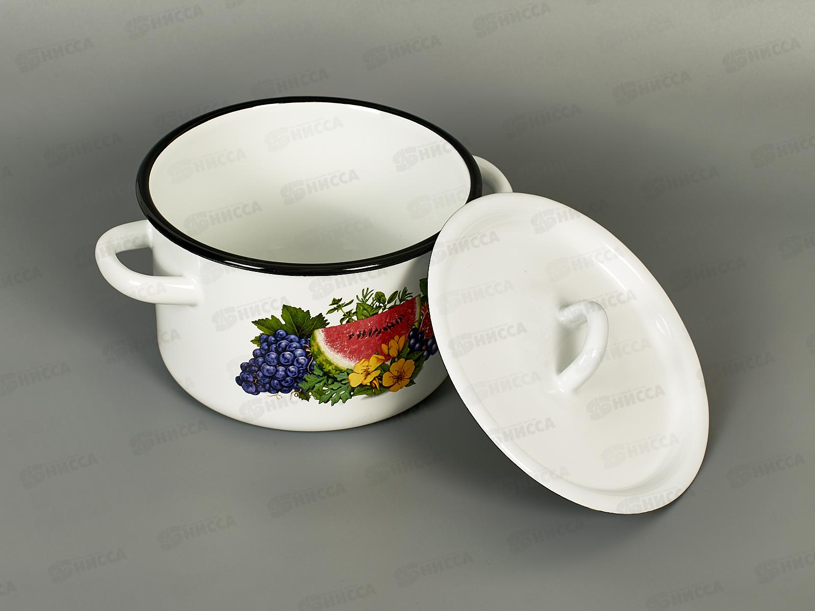 Кастрюля 2,0л эмал.с рис. 01-1610.1/4 Свежесть *8