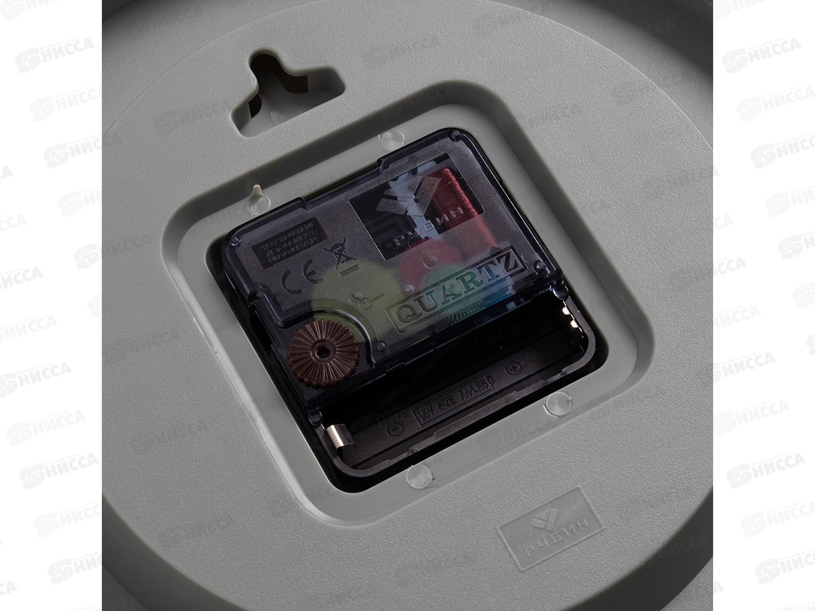 Часы настенные &quot21 Век&quot 2019-005 круглые корпус оливковый &quotКлассика&quot, Рубин